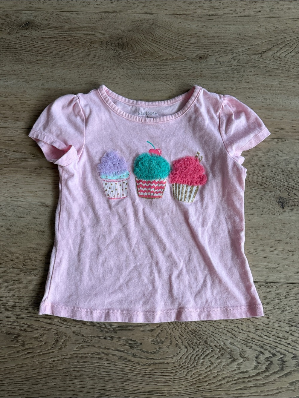 Kids Pink Cupcake Tee - size 6 years
